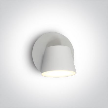 Απλίκα Σποτ LED 6W 3000Κ Αλουμίνιο Λευκό 230V