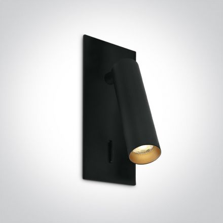 Χωνευτό Σποτ LED 3W 3000Κ 36° Αλουμίνιο Μαύρο/Brass IP20 230V