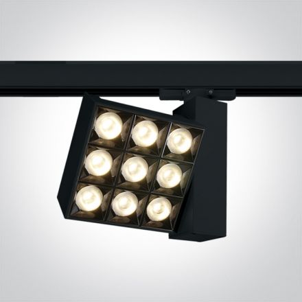 LED Spot Ράγας 30W 3000Κ Μαύρο Die Cast 38° 230V
