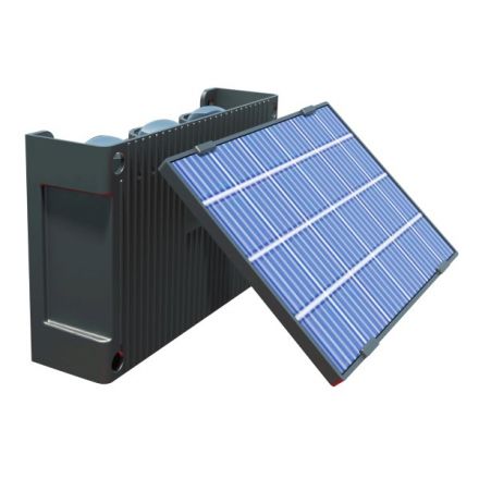 Ηλιακό Φωτιστικό Τοίχου LED Με Ρυθμιζόμενο Panel 2W 6000K