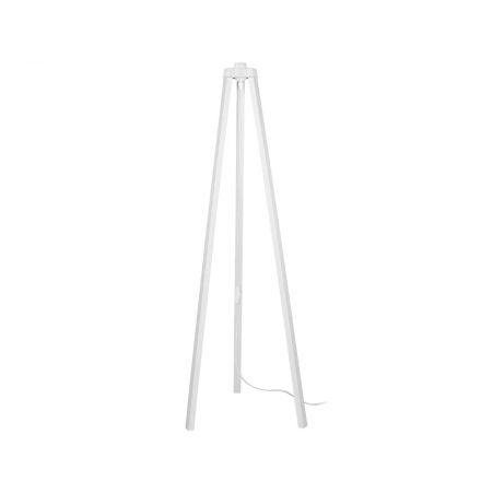 TRIPOD 203-0259 Μοντέρνο Επιδαπέδιο Φωτιστικό Μονόφωτο 1 x E27 IP20 Λευκό Ξύλο - Μ38 x Π38 x Υ120cm