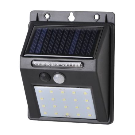 Ηλιακό Φωτιστικό Τοίχου LED Με Αισθητήρα Pir 2W 3000K