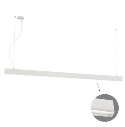 Κρεμαστό Γραμμικό Φωτιστικό LED 80W L3100 3000K Λευκό Microprismatic Ciba Push Dim