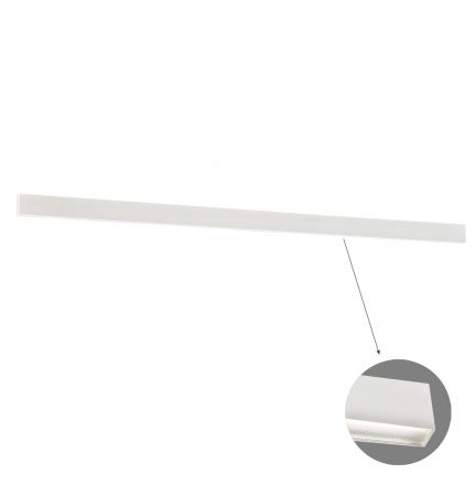 Γραμμικό Φωτιστικό Οροφής LED 88W L3380 4000K Λευκό Microprismatic Push Dim. Ciba
