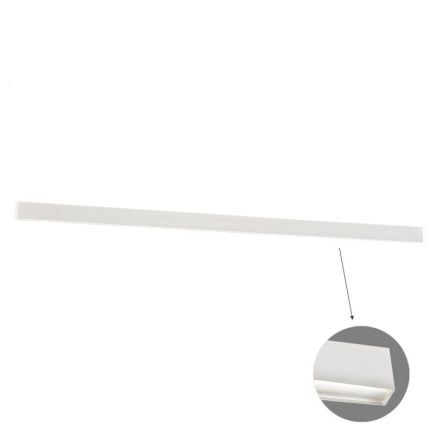 Γραμμικό Φωτιστικό Τοίχου LED 80W 14850 Lm L3100 4000K Λευκό Microprismatic Ciba Push Dim