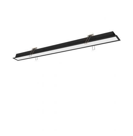 Χωνευτό Γραμμικό Φωτιστικό LED 22W L860 3000K Μαύρο Sasa