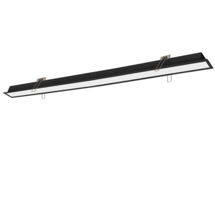 Χωνευτό Γραμμικό Φωτιστικό LED 51W 8978 Lm L1980 3000K Μαύρο Sasa Push Dim