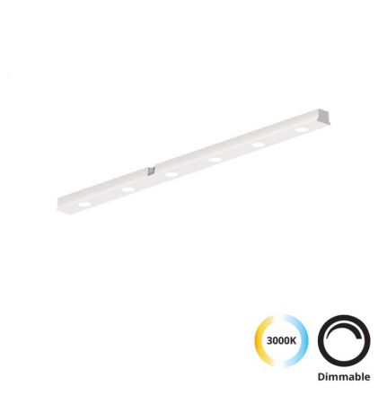 Γραμμικό Φωτιστικό Antiglare LED 7W για Λευκή Μαγνητική Ράγα L300 Slim Magnetic