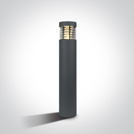 Κολωνάκι COB LED 15W 3000K Die Cast Ανθρακί IP54 100-240V 26cm