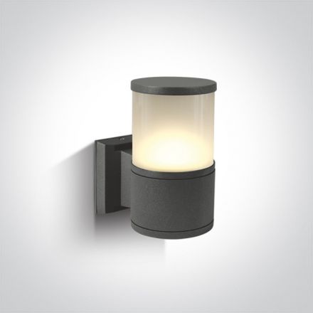 Απλίκα LED E27 Die Cast Ανθρακί IP54 100-240V