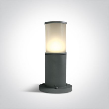 Κολωνάκι LED E27 Die Cast Ανθρακί IP54 100-240V 35cm