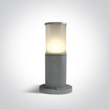 Κολωνάκι LED E27 Die Cast Γκρι IP54 100-240V 35cm
