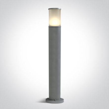 Κολωνάκι LED E27 Die Cast Γκρι IP54 100-240V 75cm