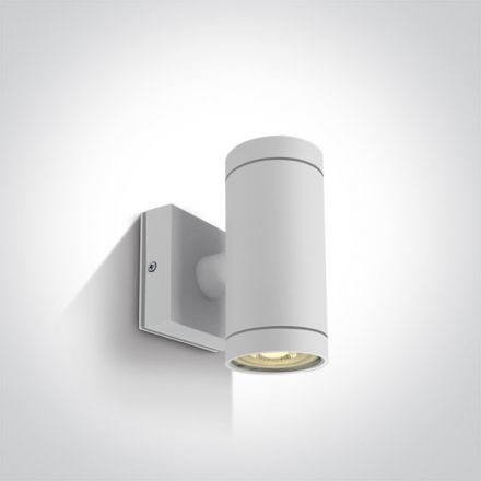 Επίτοιχη Απλίκα LED Up-Down GU10 MR16 Die Cast IP54 100-240V Λευκό 67130