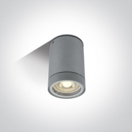 One Light Spot Οροφής LED GU10 MR16 Die Cast IP54 100-240V Γκρι