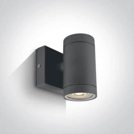 Επίτοιχη Απλίκα LED GU10 MR16 Die Cast IP54 100-240V Ανθρακί 67130E