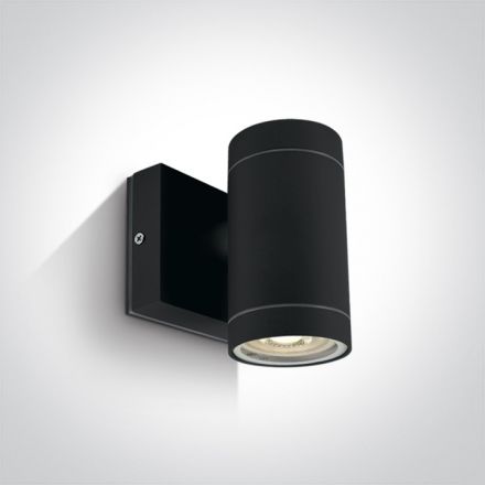 Επίτοιχη Απλίκα LED GU10 MR16 Die Cast IP54 100-240V Μαύρο 67130E