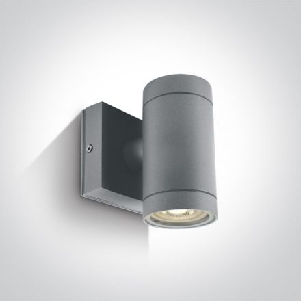 Επίτοιχη Απλίκα LED GU10 MR16 Die Cast IP54 100-240V Γκρι 67130E
