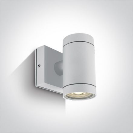 Επίτοιχη Απλίκα LED GU10 MR16 Die Cast IP54 100-240V Λευκό 67130E