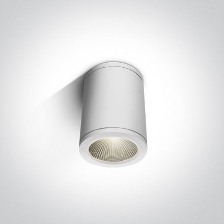 One Light Στρογγυλό Spot Οροφής LED 6W 3000K Die Cast 100-240V Λευκό IP54