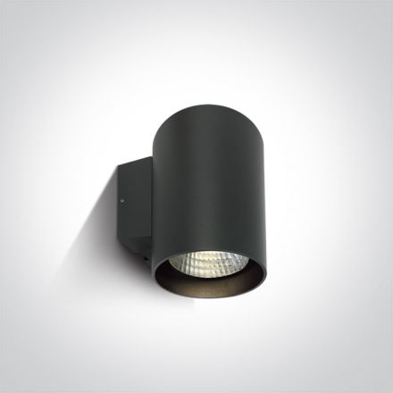 Επίτοιχη Απλίκα COB LED 20W 4000K 35° Die Cast IP65 Ανθρακί
