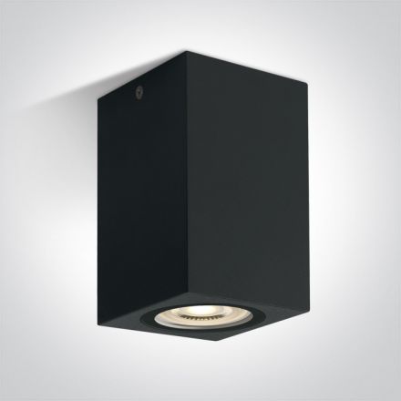 One Light Spot Οροφής LED GU10 MR16 ABS/PC IP65 100-240V Μαύρο