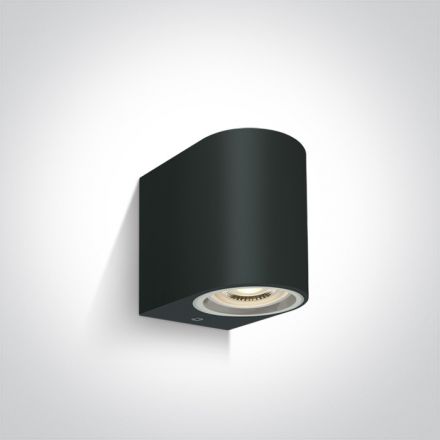 Επίτοιχη Απλίκα LED GU10 MR16 ABS/PC IP65 100-240V Μαύρο