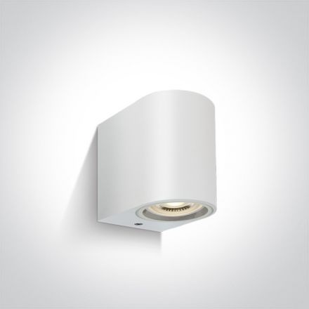 Επίτοιχη Απλίκα LED GU10 MR16 ABS/PC IP65 100-240V Λευκό