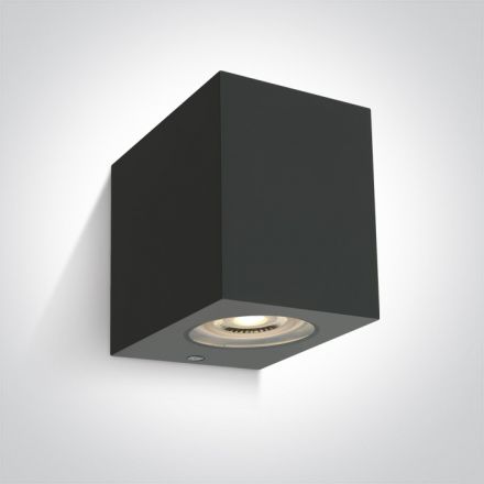Επίτοιχη Απλίκα LED GU10 MR16 ABS/PC IP65 100-240V Ανθρακί 67142H