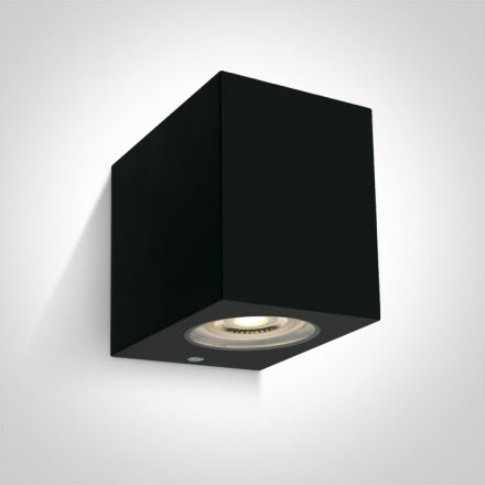 Επίτοιχη Απλίκα LED GU10 MR16 ABS/PC IP65 100-240V Μαύρο 67142H