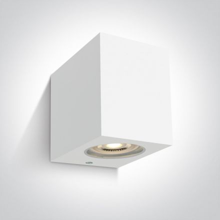 Επίτοιχη Απλίκα LED GU10 MR16 ABS/PC IP65 100-240V Λευκό 67142H