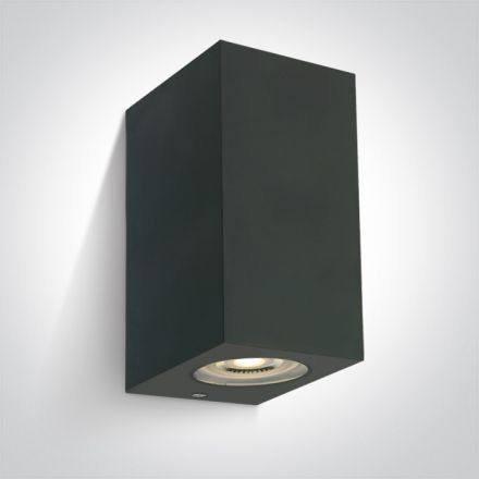 Επίτοιχη Απλίκα LED Up-Down GU10 MR16 ABS/PC IP65 100-240V Ανθρακί