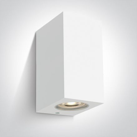 Επίτοιχη Απλίκα LED Up-Down GU10 MR16 ABS/PC IP65 100-240V Λευκό