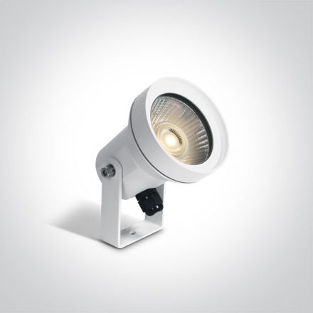 Σποτ Κήπου LED GU10 MR16 Die Cast Λευκό IP65 100-240V