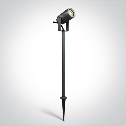 Μπηχτό Σποτ Κήπου LED GU10 MR16 Αλουμίνιο Ανθρακί IP65 100-240V