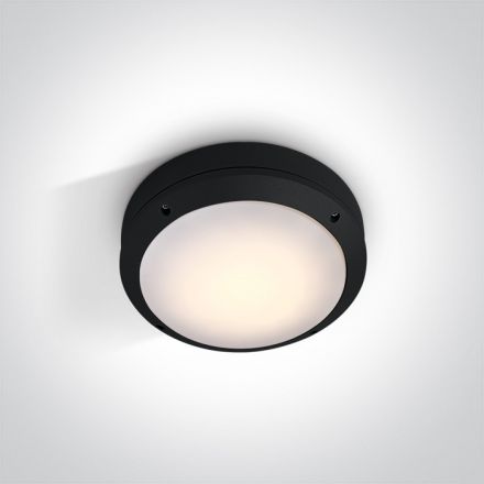 Επίτοιχη Απλίκα Plafo LED E27 Die Cast Μαύρο IP54
