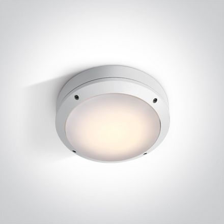 Επίτοιχη Απλίκα Plafo LED E27 Die Cast Λευκό IP54