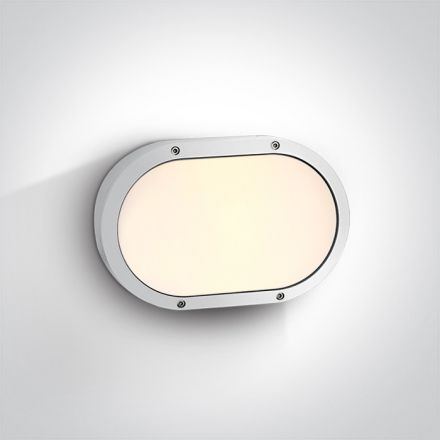 Επίτοιχη Απλίκα Plafo LED 2xE27 Die Cast Λευκό IP54
