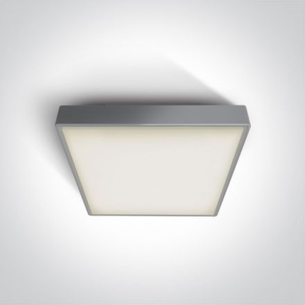 Πλαφονιέρα LED SMD 24W 3000Κ 230V ABS/PC Γκρι IP65
