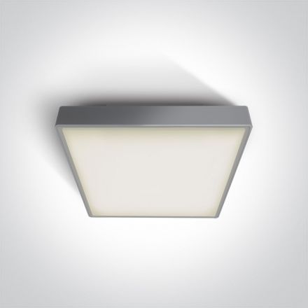 Πλαφονιέρα Ασφαλείας 3Hrs LED 16W 3000K Πλαστικό 230V IP65 Γκρι