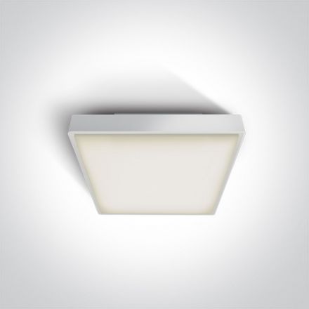 Πλαφονιέρα LED SMD 16W 3000Κ 230V ABS/PC Λευκό IP65