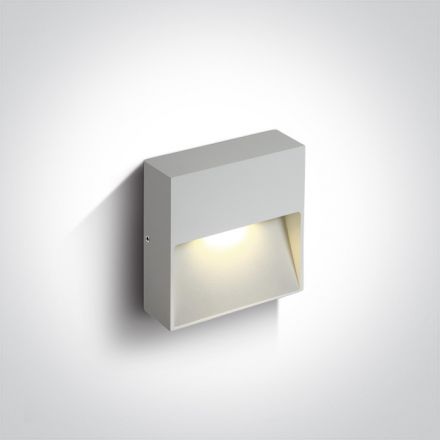 Επίτοιχη Απλίκα LED 4W 3000Κ Die Cast IP54 100-240V Λευκό Dark Light