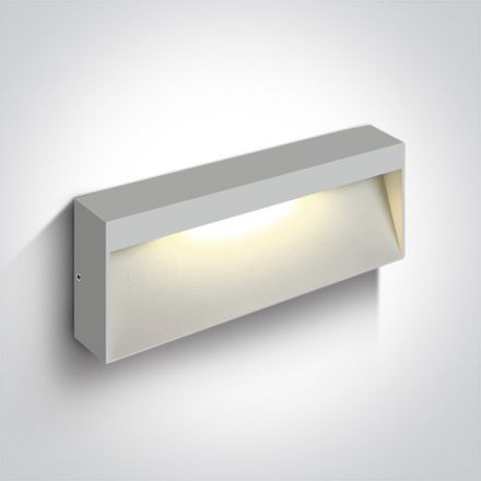 Επίτοιχη Απλίκα LED 7W 3000Κ Die Cast IP54 230V Λευκό Dark Light