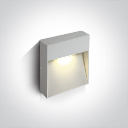 Επίτοιχη Απλίκα LED 9W 3000Κ Die Cast IP54 230V Λευκό Dark Light 67360A