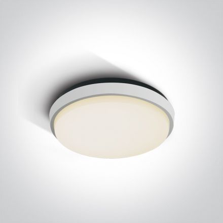 Στρογγυλό LED Panel SMD 20W 3000Κ 230V Die Cast Λευκό IP54