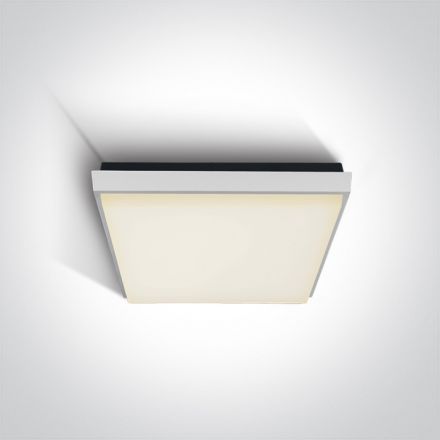 Τετράγωνο LED Panel SMD 20W 3000Κ 230V Die Cast Λευκό IP54