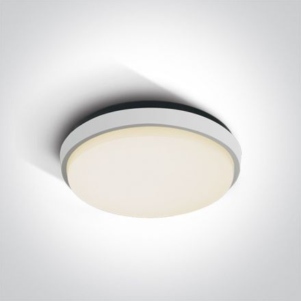 Στρογγυλό LED Panel SMD 30W 3000Κ 100-240V Die Cast Λευκό IP54