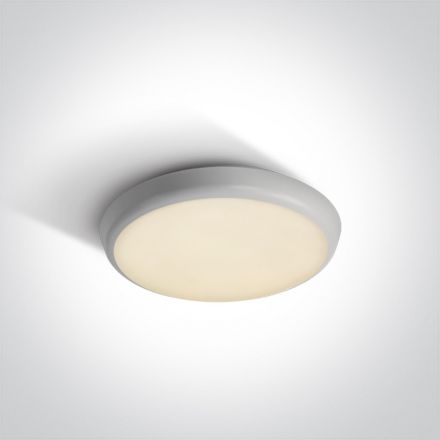 Πλαφονιέρα Ασφαλείας 3Hrs LED 12W 3000K PC 230V IP54 Λευκό