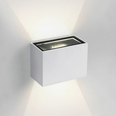 Επίτοιχη Απλίκα LED 2x3W 3000K Die Cast IP54 Λευκό