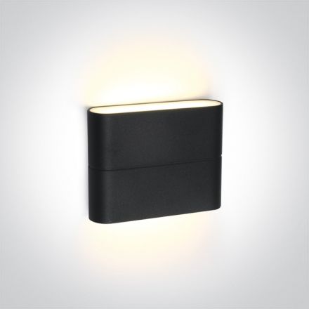 Επίτοιχη Απλίκα Up-Down LED 2x3W 3000K Die Cast IP54 Ανθρακί